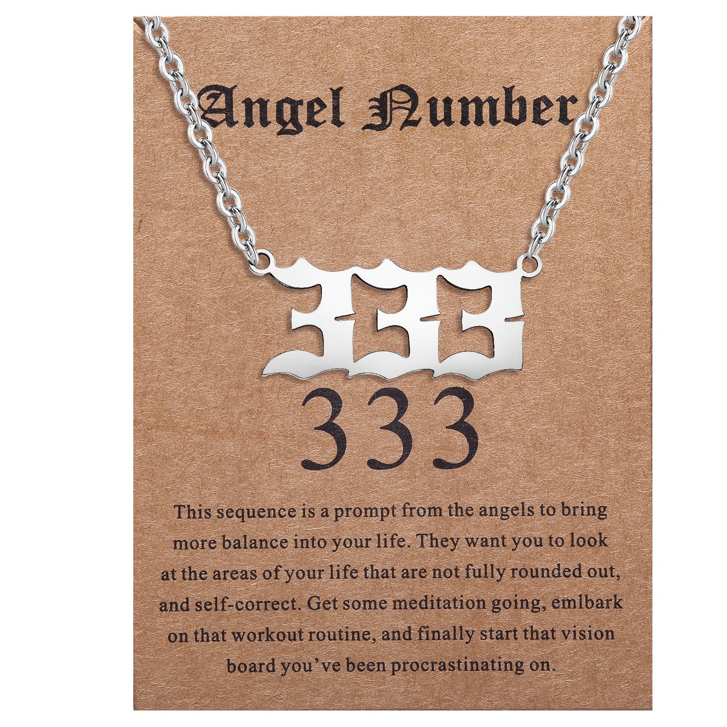 ENVYOU Angel Number Necklace