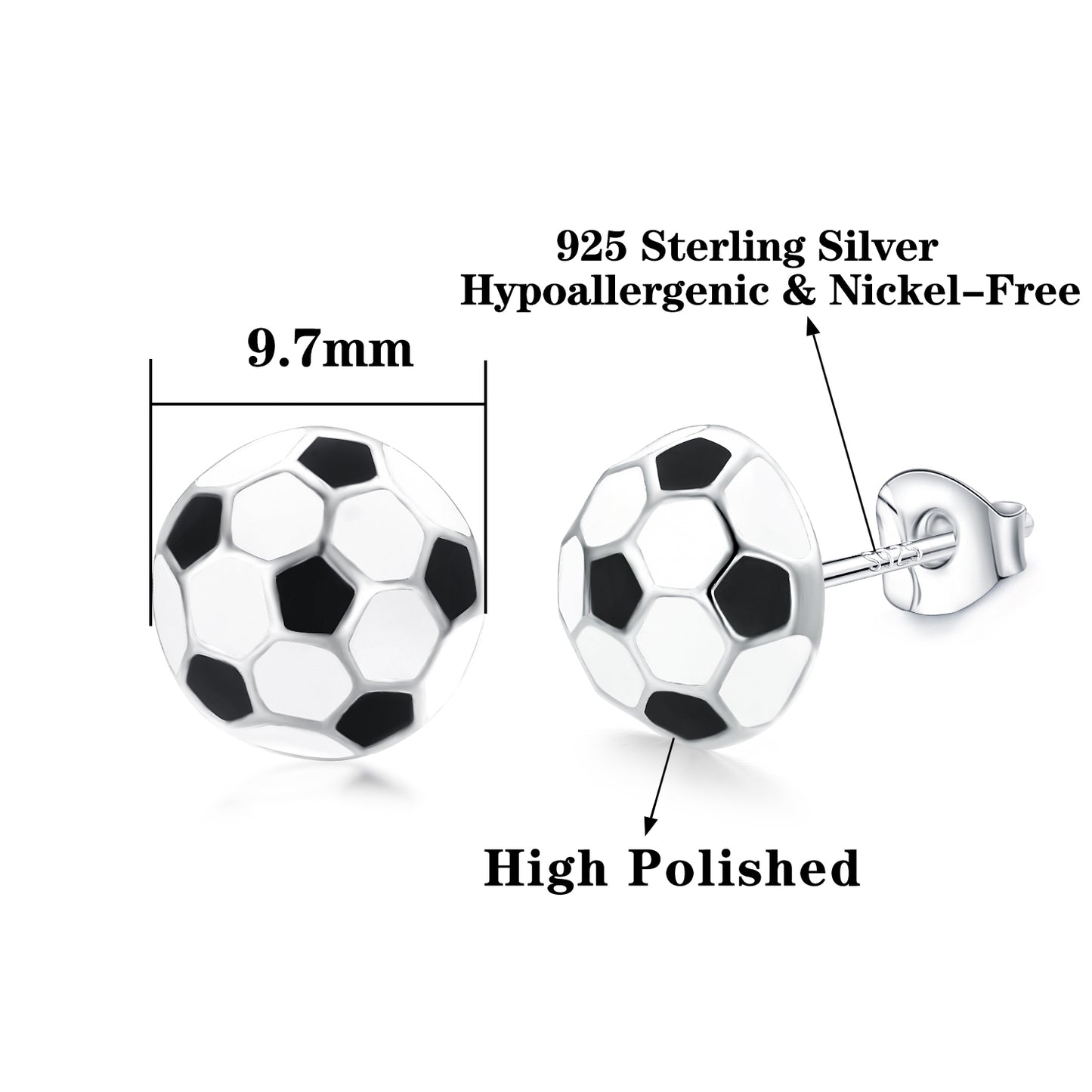 ENVYOU Sports Stud Earrings