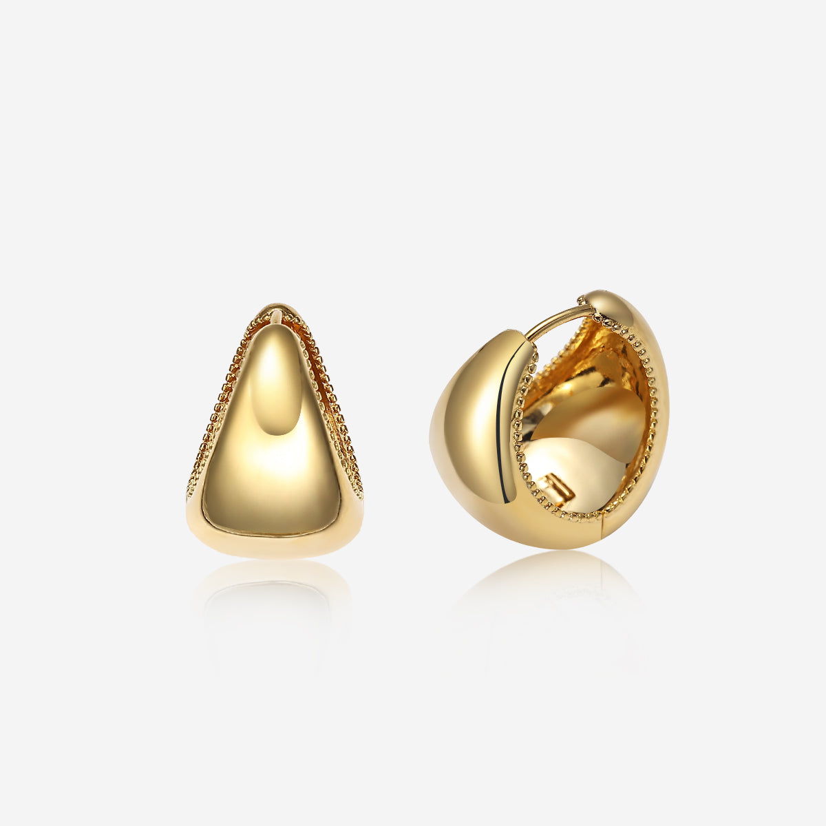 ENVYOU Teardrop Hoop Earrings