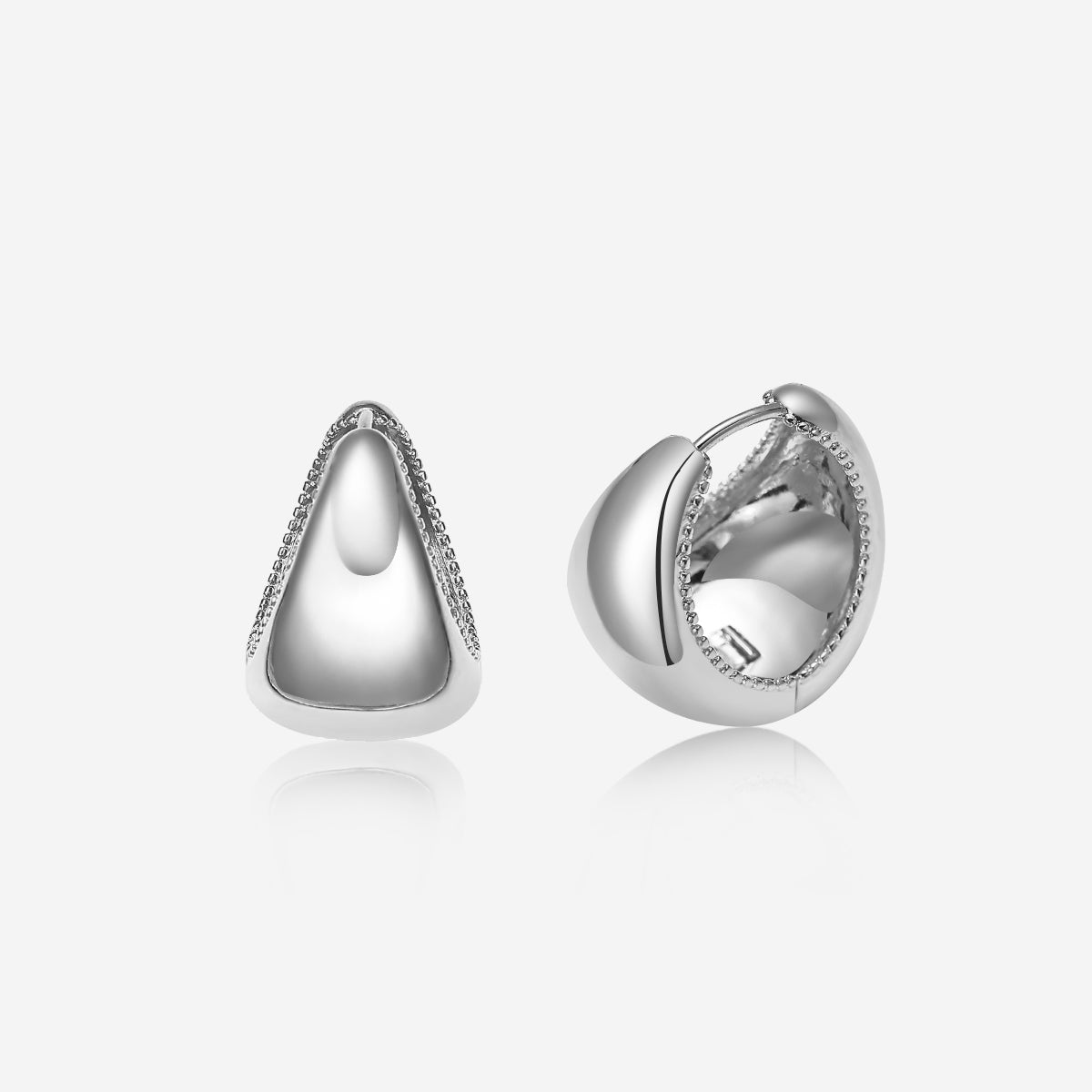 ENVYOU Teardrop Hoop Earrings