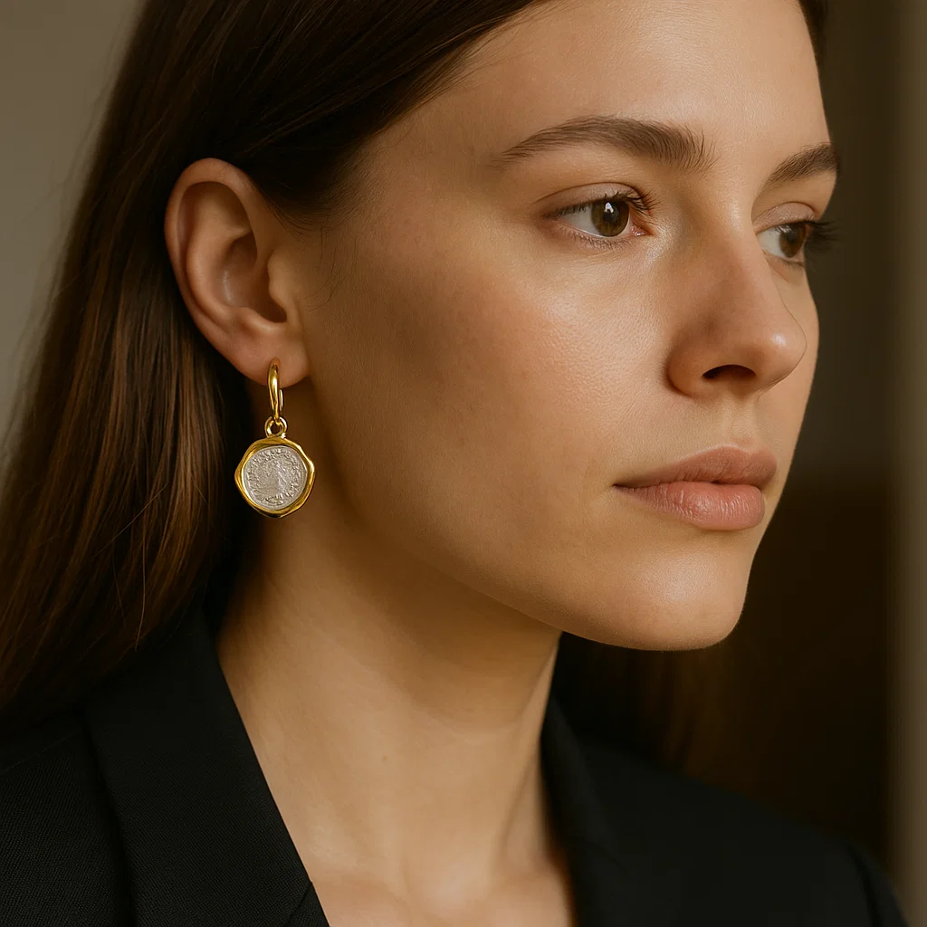 ENVYOU Lucky Coin Earrings