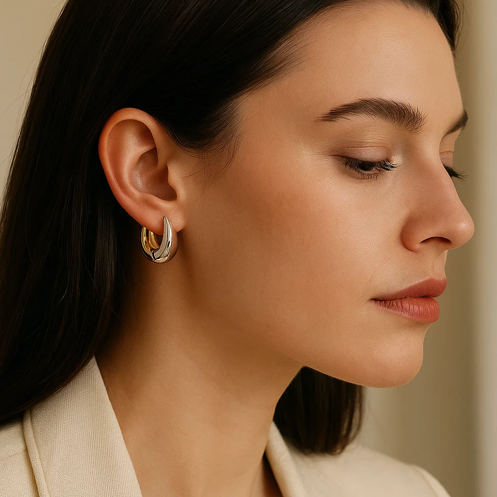 ENVYOU Mixed Metal Earrings