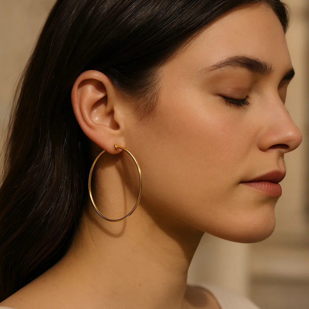 ENVYOU Large Hoop Earrings