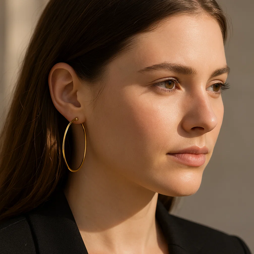 ENVYOU Large Hoop Earrings