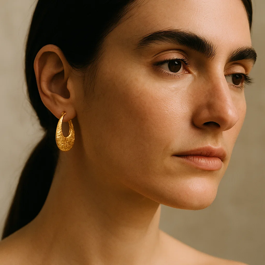 ENVYOU Hammered Handbag Earrings