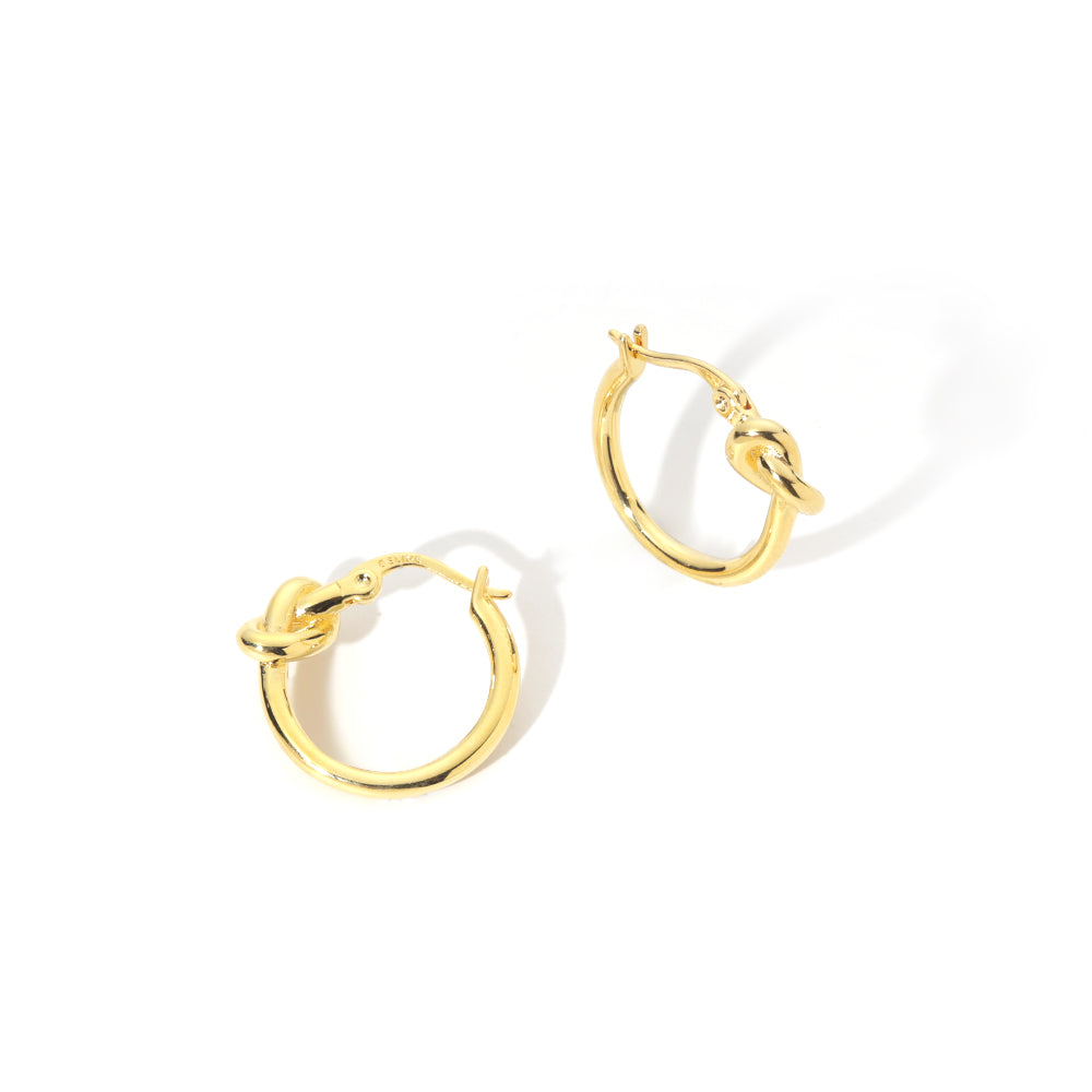 ENVYOU Knot Hoop Earrings