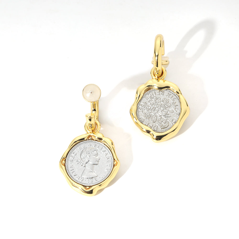 ENVYOU Lucky Coin Earrings