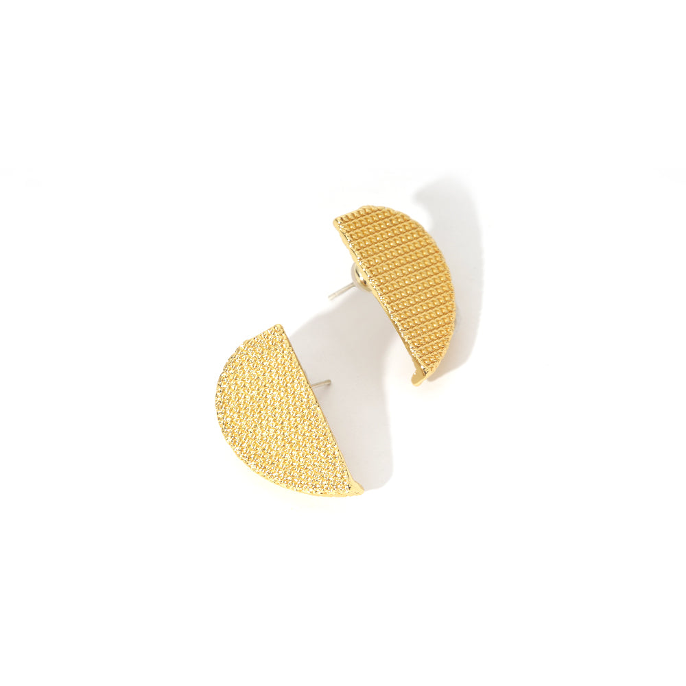 ENVYOU Chunky Semi-circle Stud Earrings