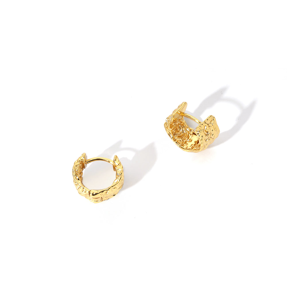 ENVYOU Chunky Hammered Earrings