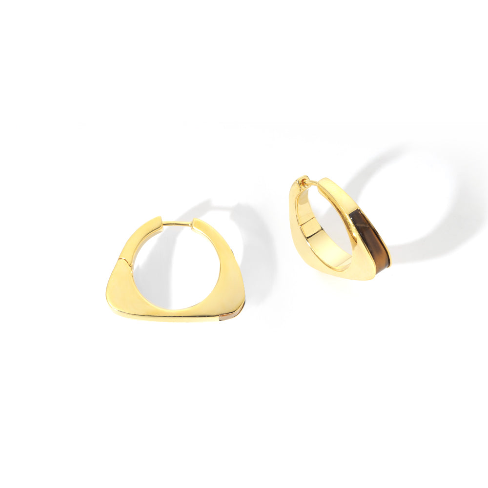 ENVYOU Triangle Hoop Earrings