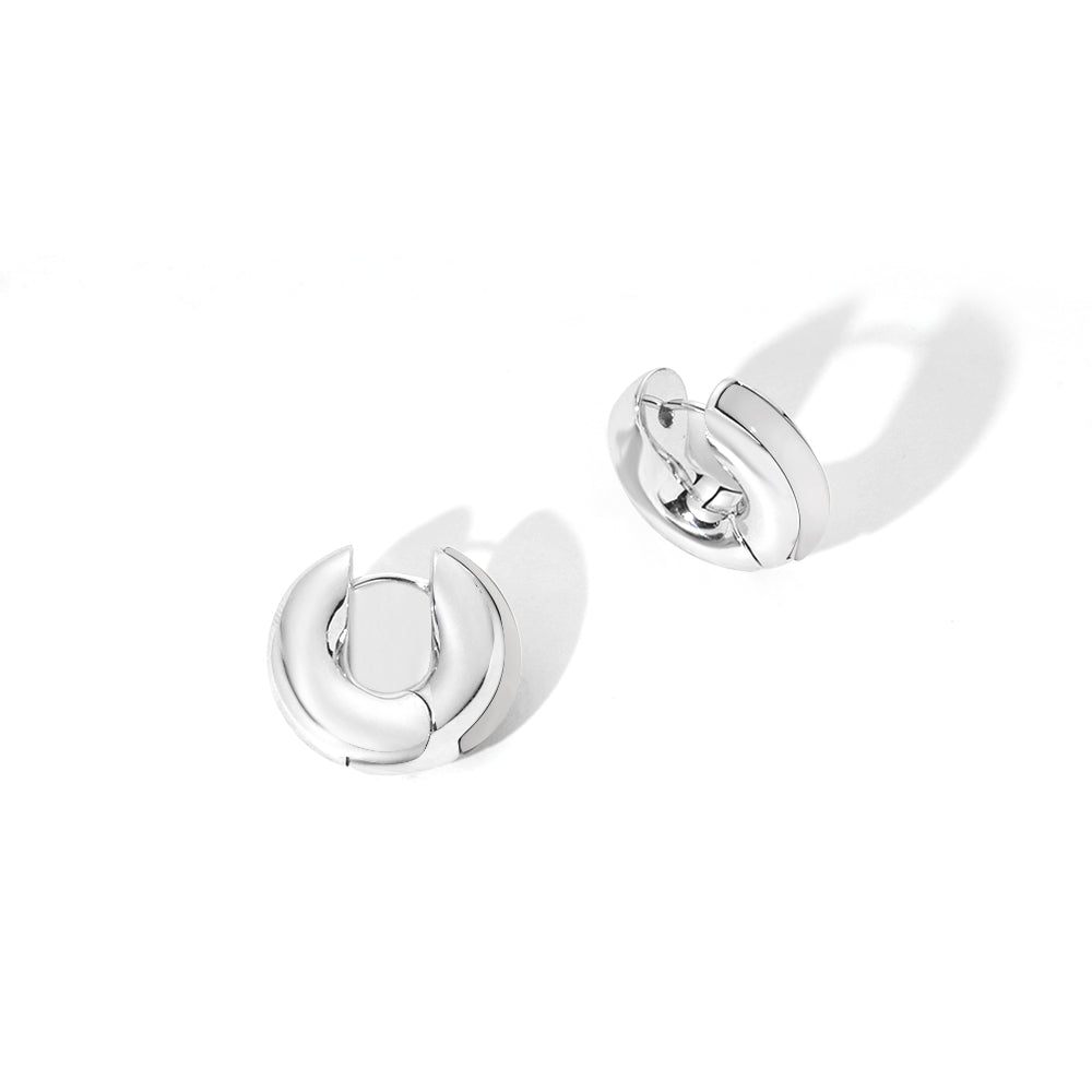 ENVYOU Chunky Hoop Earrings