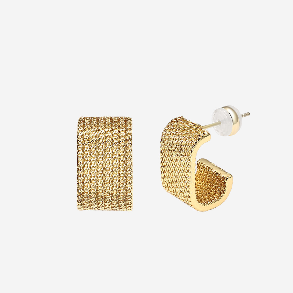 ENVYOU C-shaped Stud Earrings