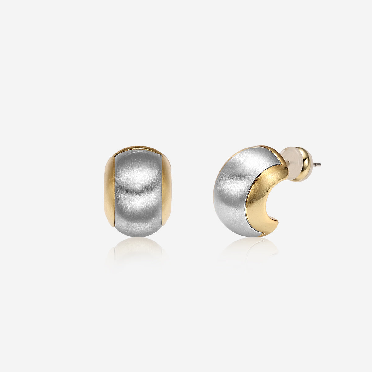 ENVYOU Chunky C-shaped Stud Earrings