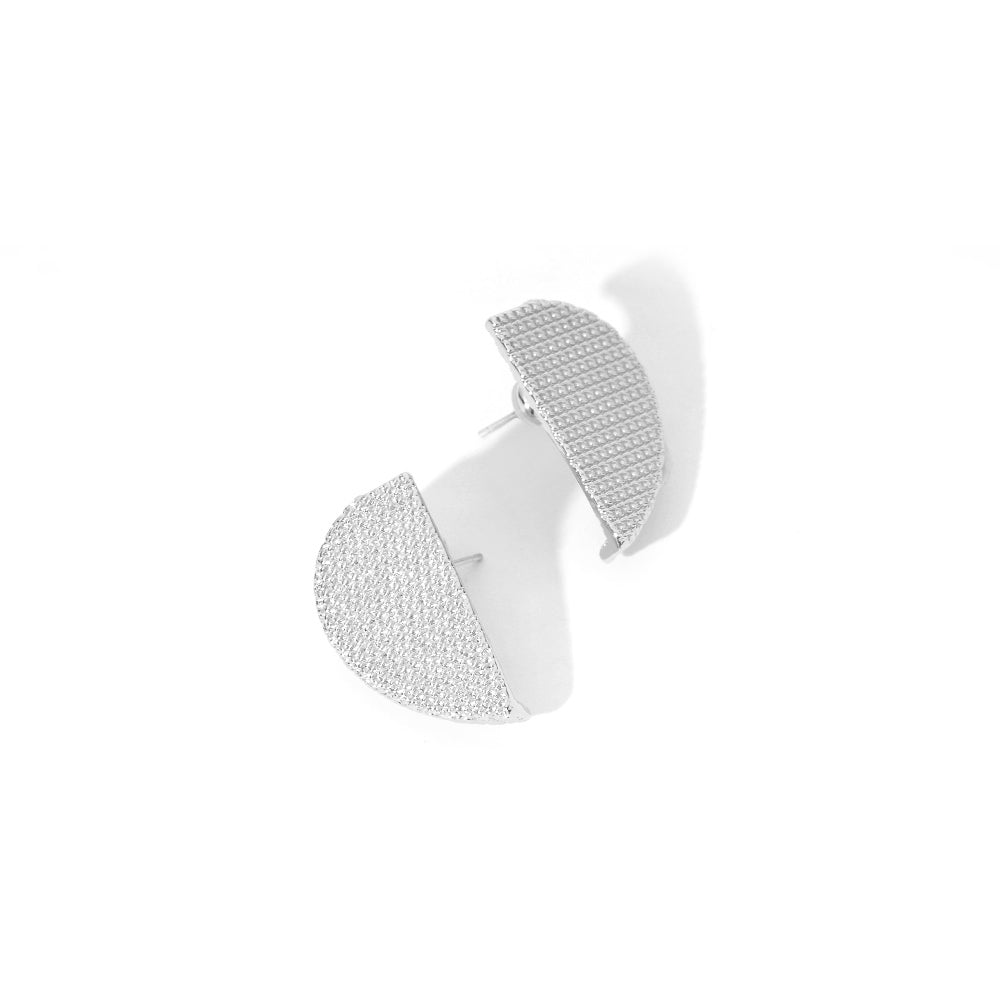ENVYOU Chunky Semi-circle Stud Earrings