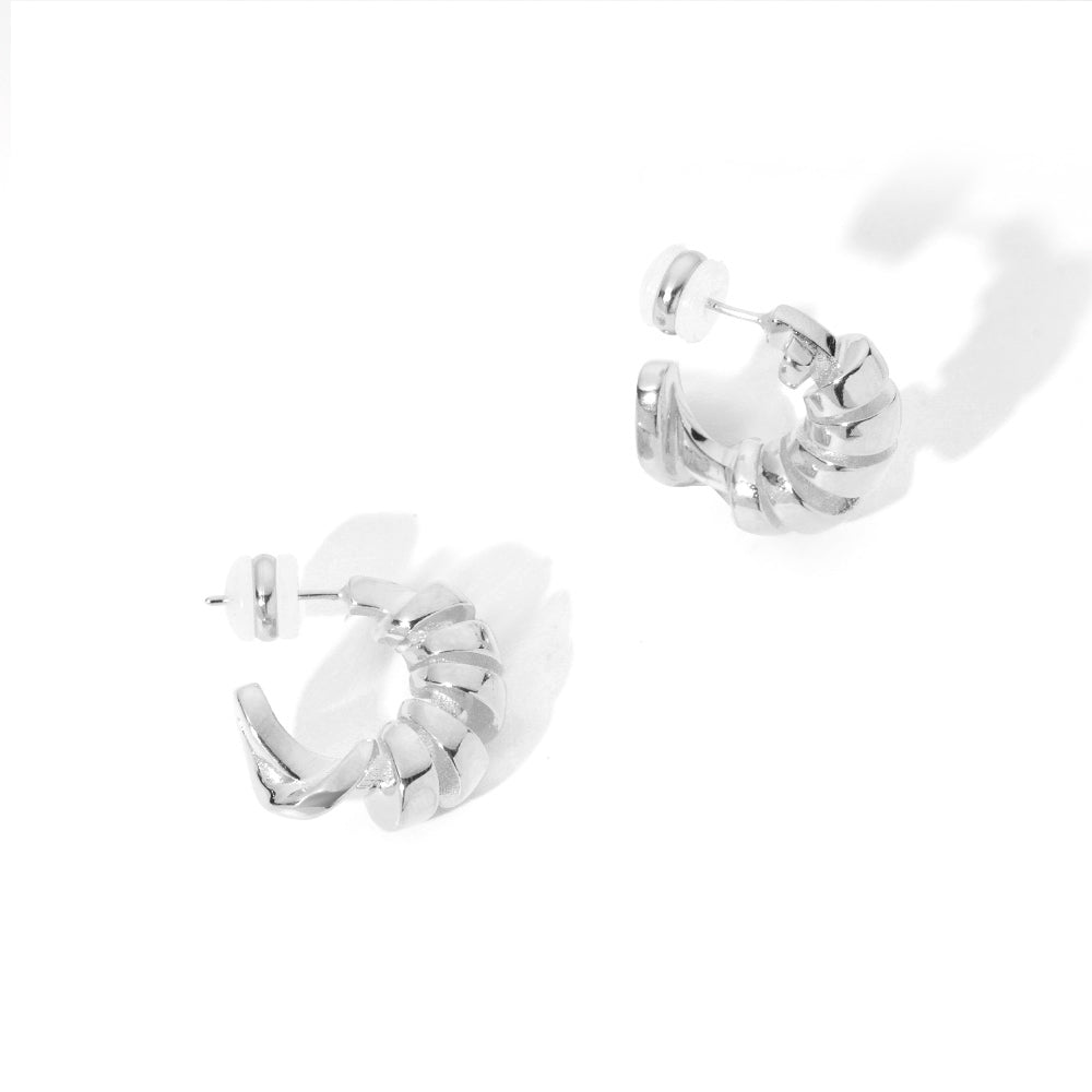 ENVYOU Irregular Twisted Stud Earrings