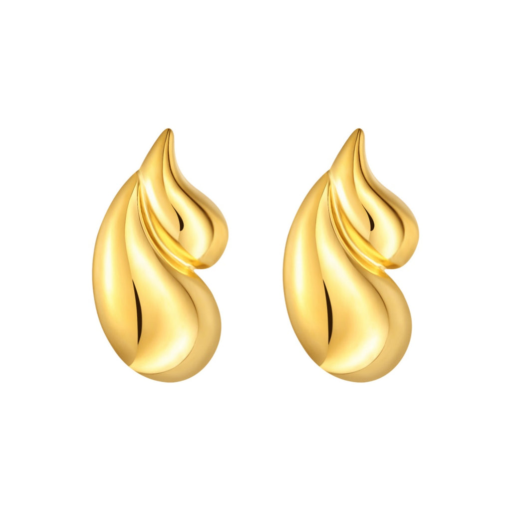 ENVYOU Teardrop Stud Earrings