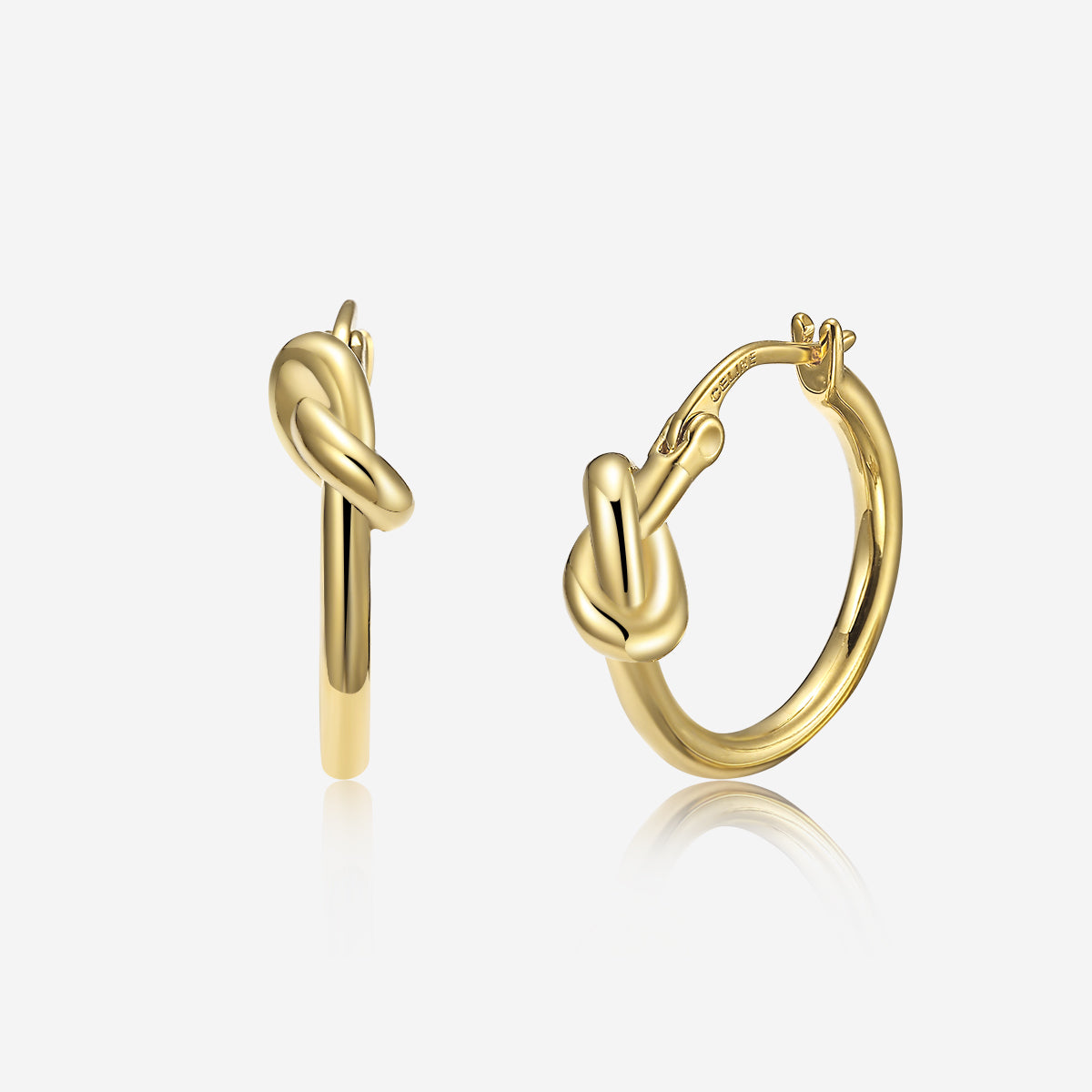 ENVYOU Knot Hoop Earrings