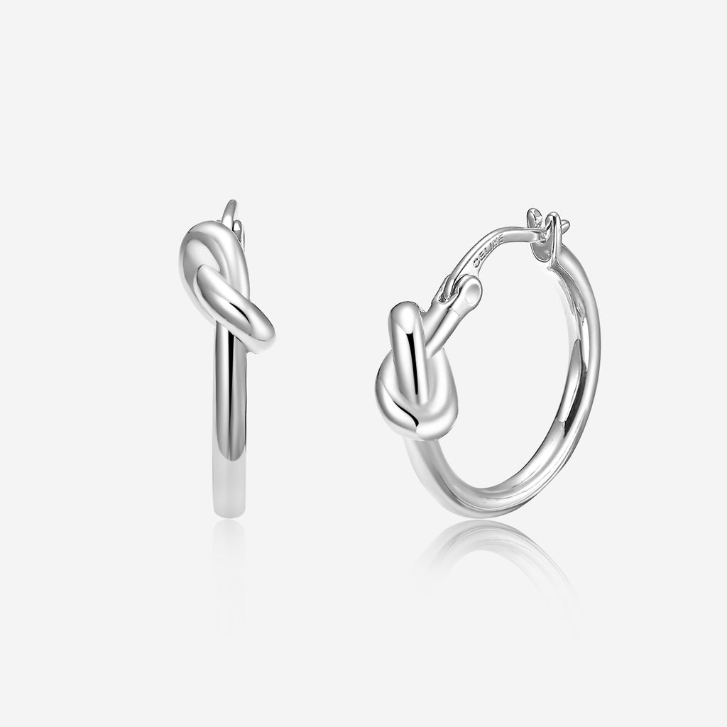 ENVYOU Knot Hoop Earrings