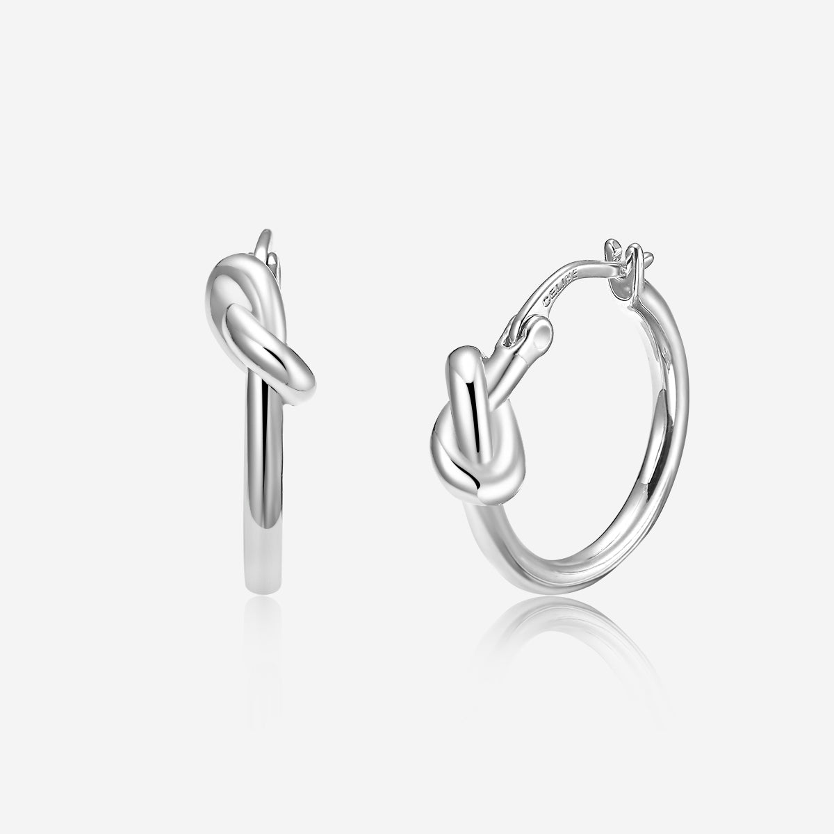 ENVYOU Knot Hoop Earrings