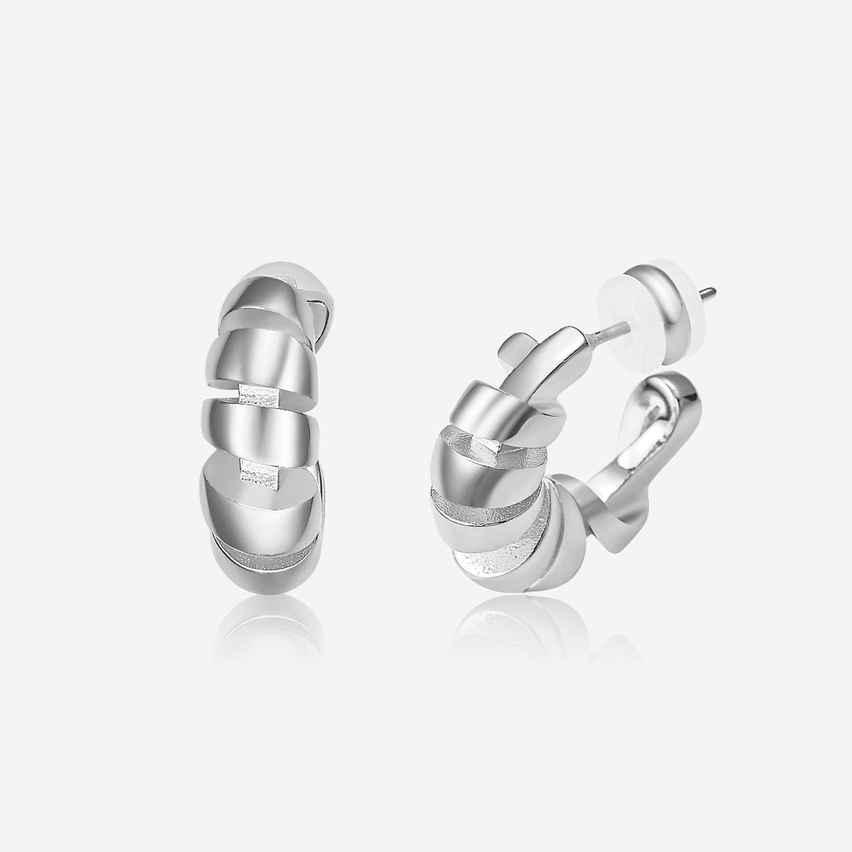 ENVYOU Irregular Twisted Stud Earrings