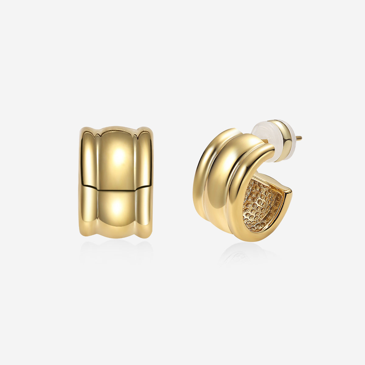 ENVYOU C-shaped Stud Earrings