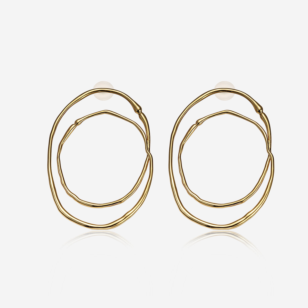ENVYOU Large Double Hoop Earrings