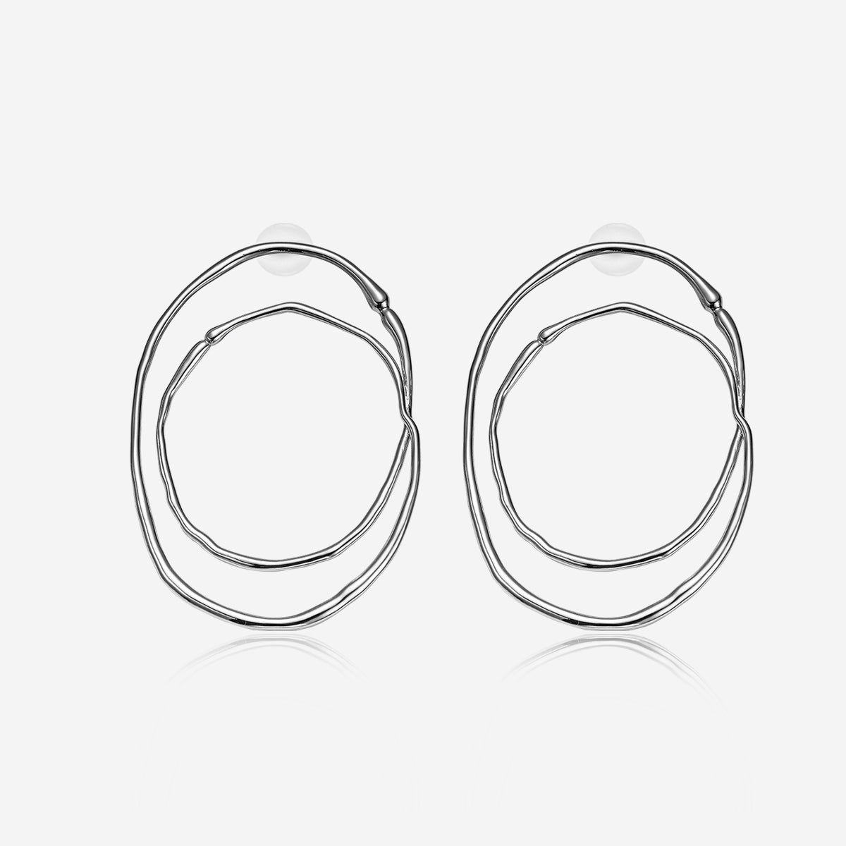 ENVYOU Large Double Hoop Earrings