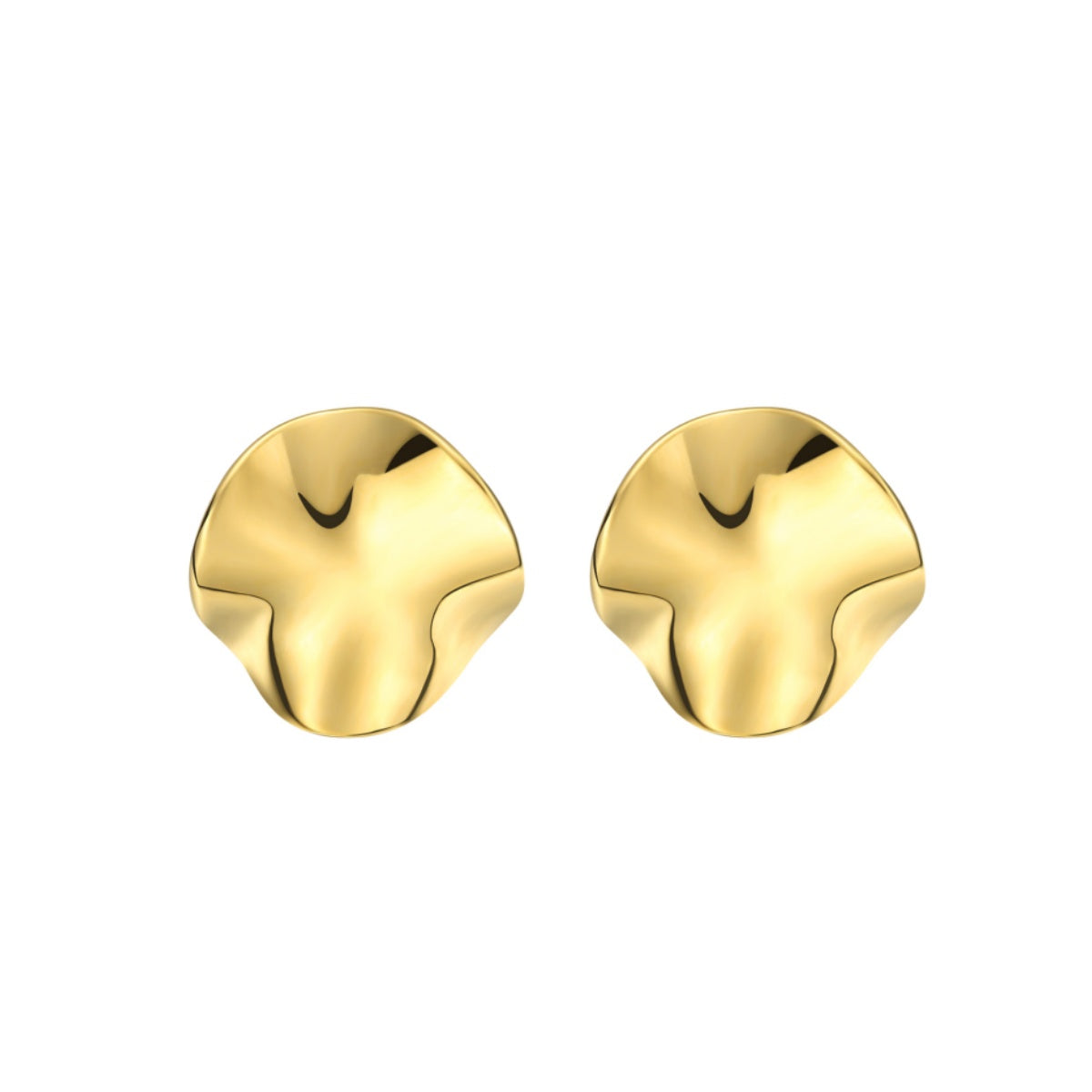 ENVYOU Geometric Round Stud Earrings
