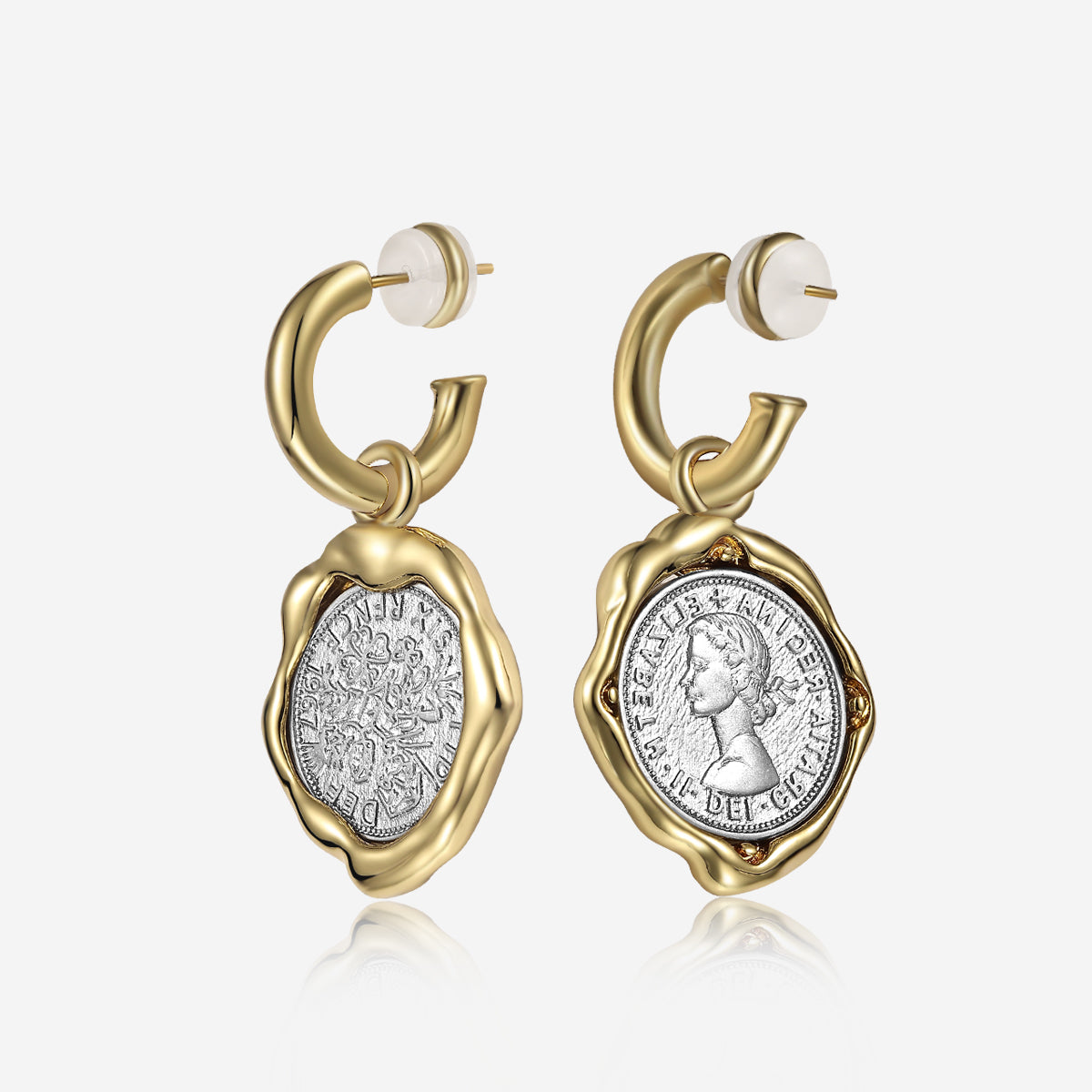 ENVYOU Lucky Coin Earrings