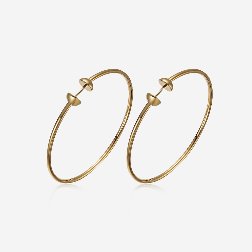 ENVYOU Large Hoop Earrings