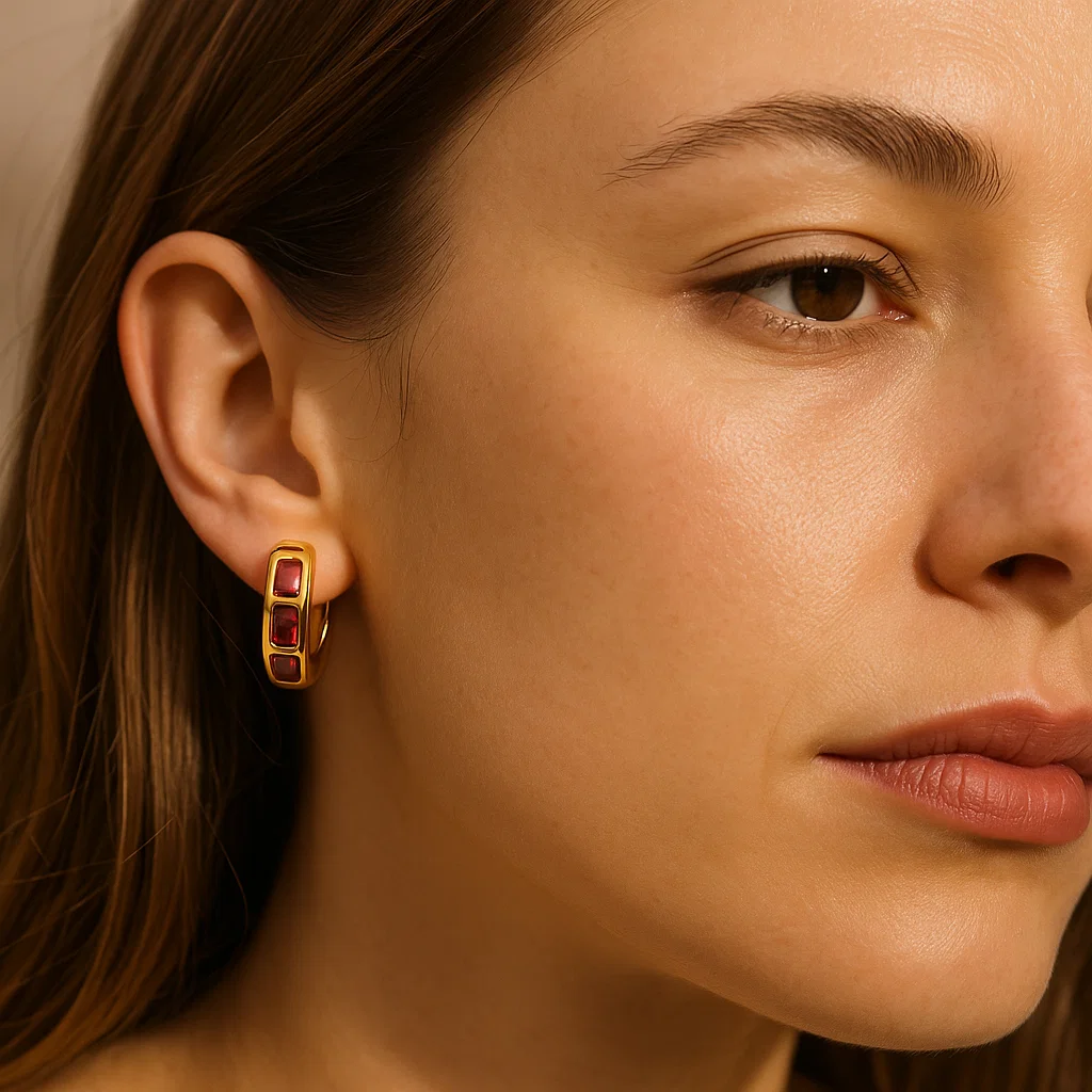 ENVYOU Red Earrings