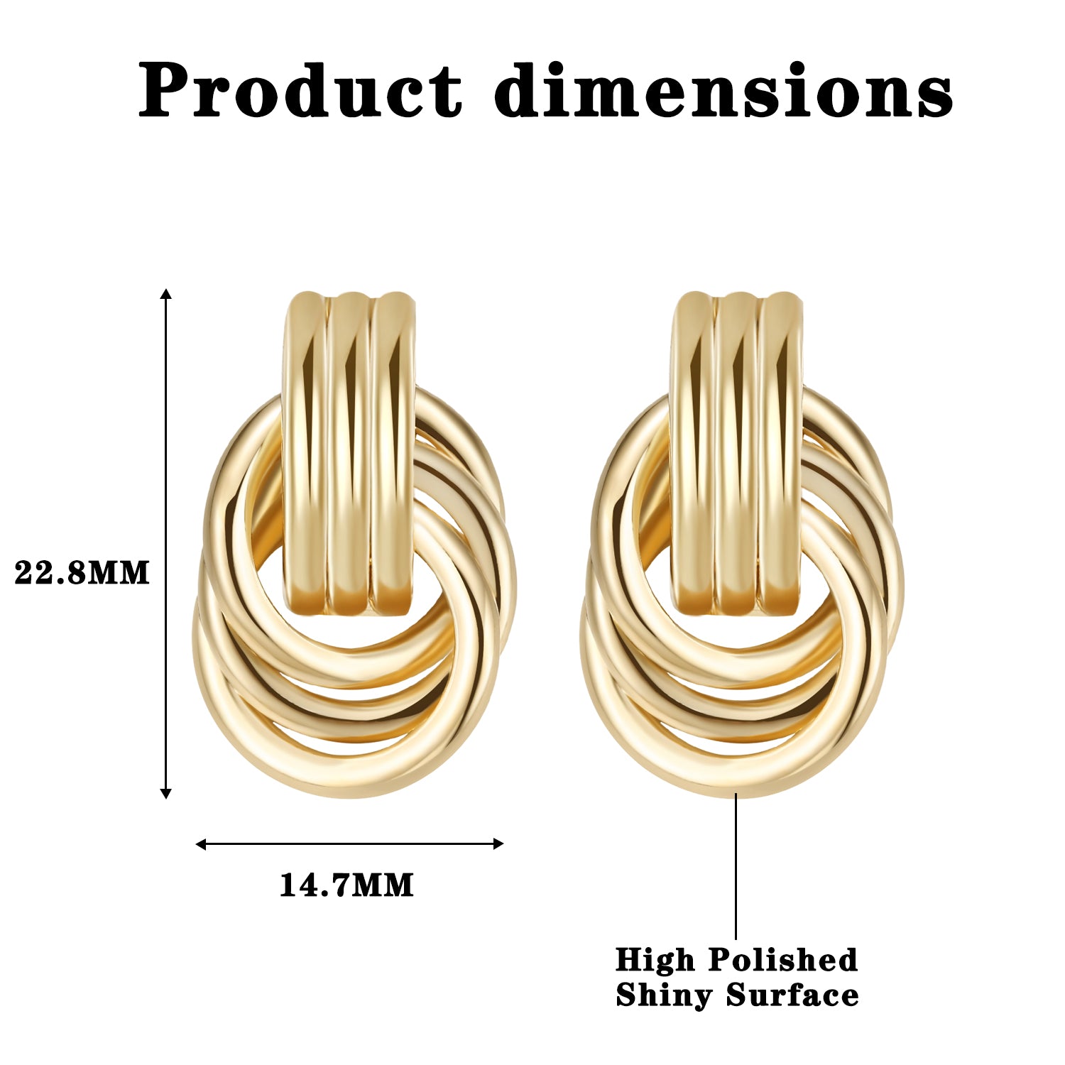 ENVYOU Knot Stud Earrings