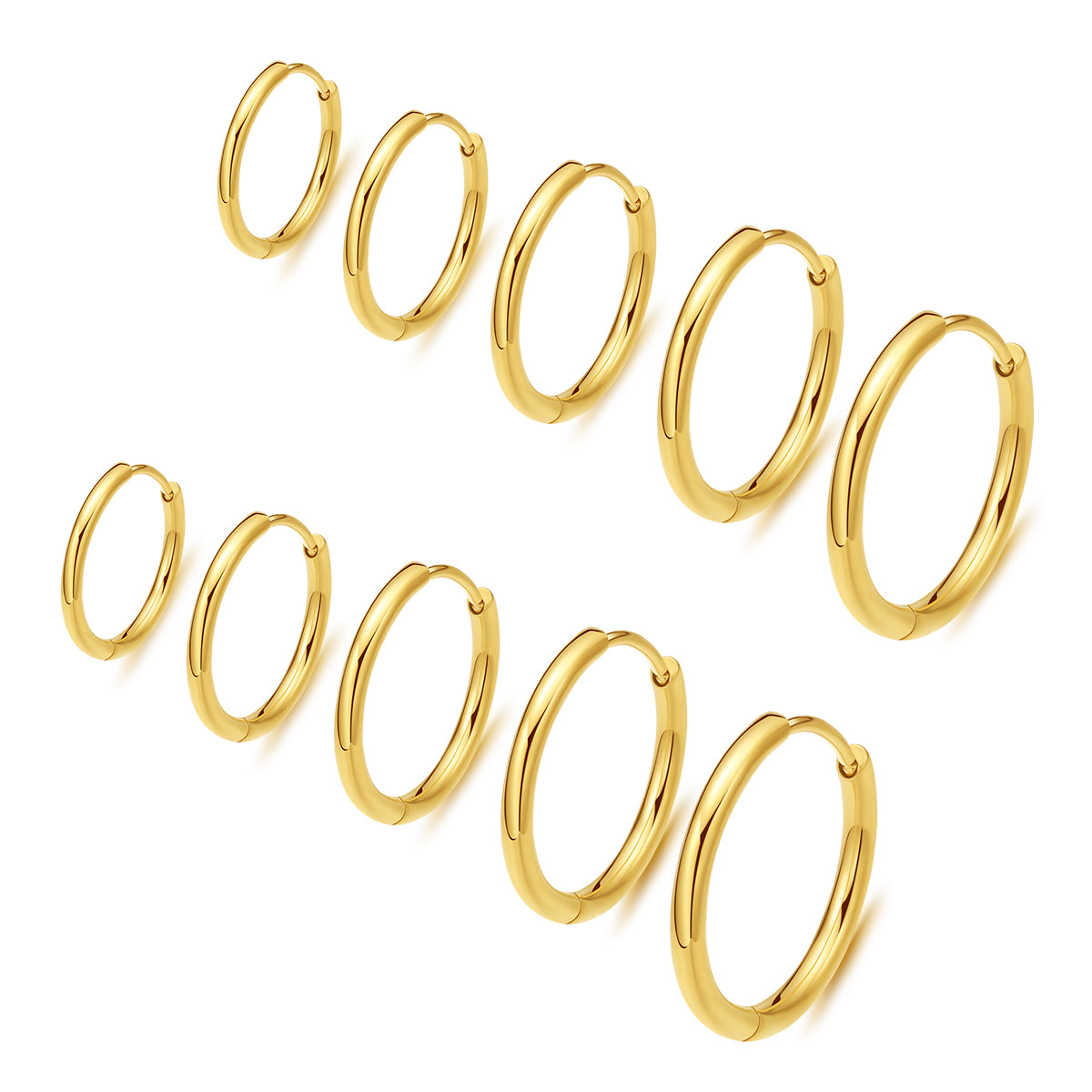 ENVYOU Huggie Hoop Earrings
